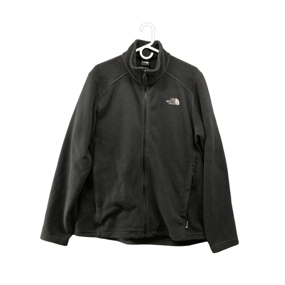 The North Face Mens Black Fleece Full Zip Jacket Sweater Size Medium M